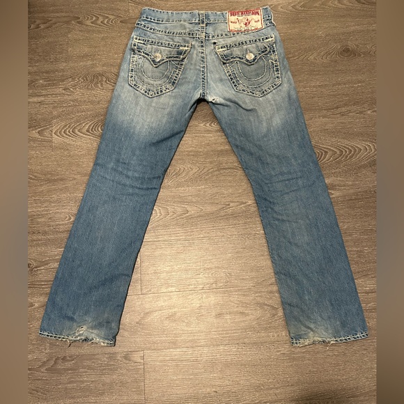 Distressed Blue True Religion Jeans - Picture 3 of 11